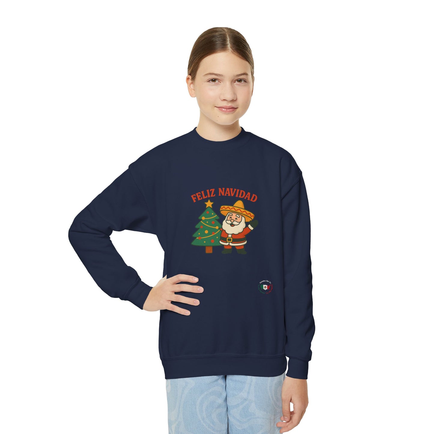 Estados Del Tri - Feliz Navidad Children's Crewneck Sweatshirt